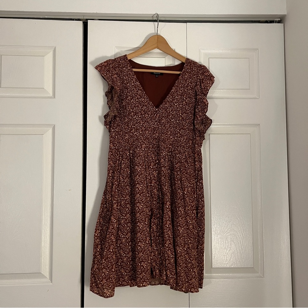 Madewell florentine floral pintuck mini dress - Picture 4 of 8